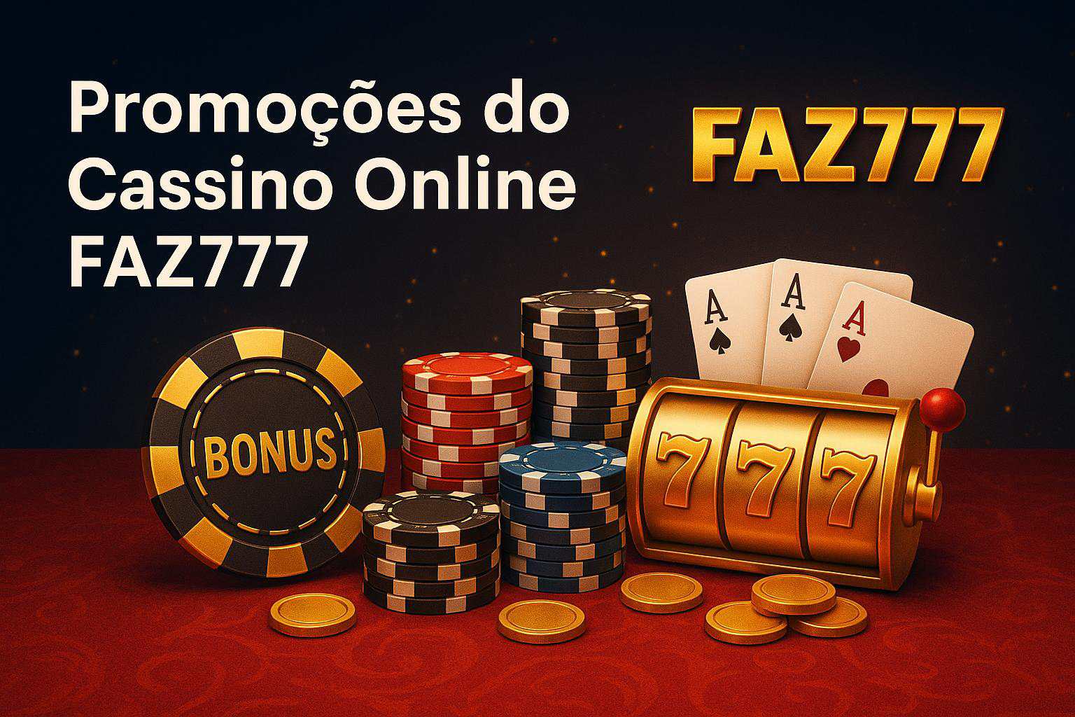 O bônus promocional FAZ777 é uma ótima maneira de começar sua aventura